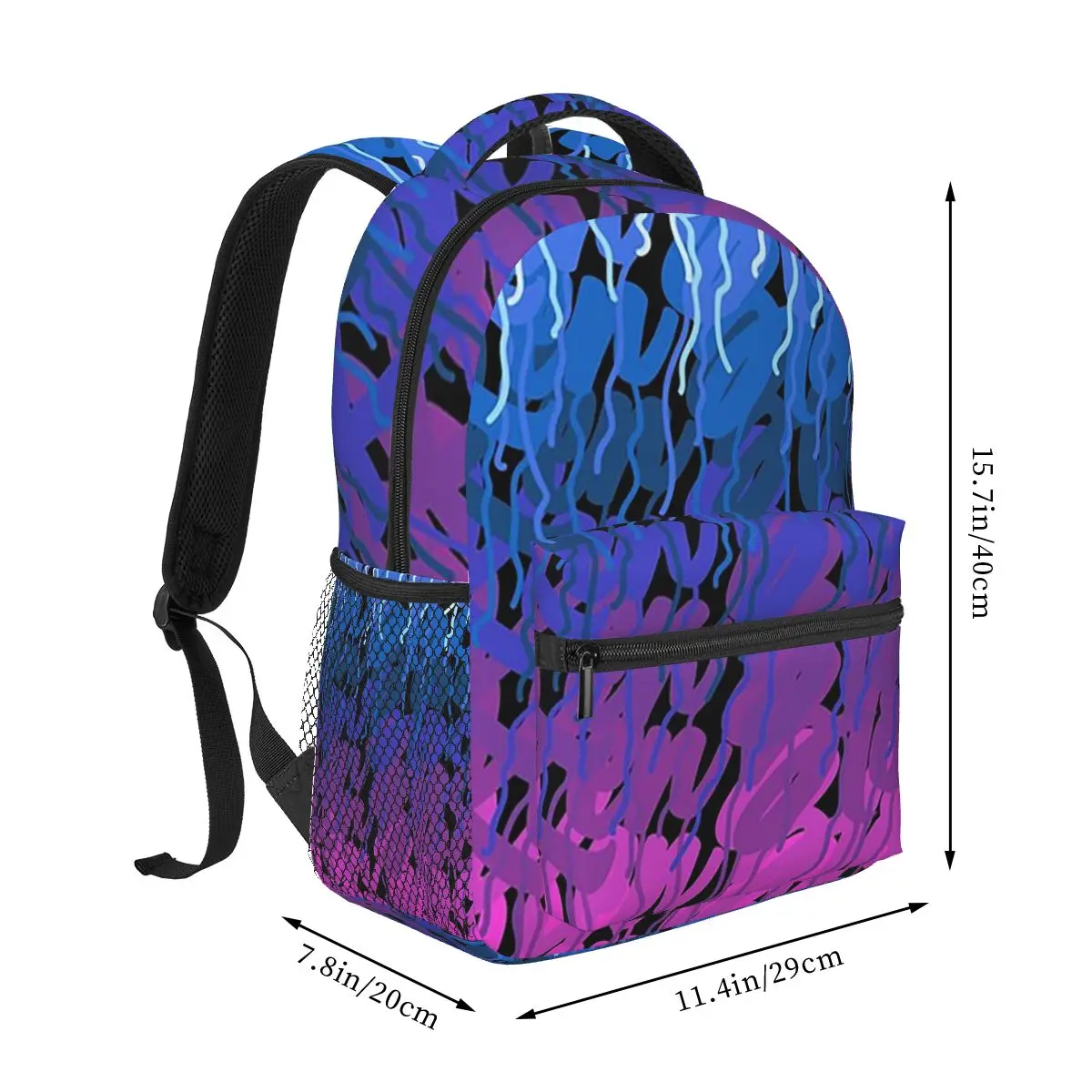 Ken Block 43 Gradient Edition Backpack Student Boys Girls BookBag Kids School Bag Computer Shoulder Bags for Men Women