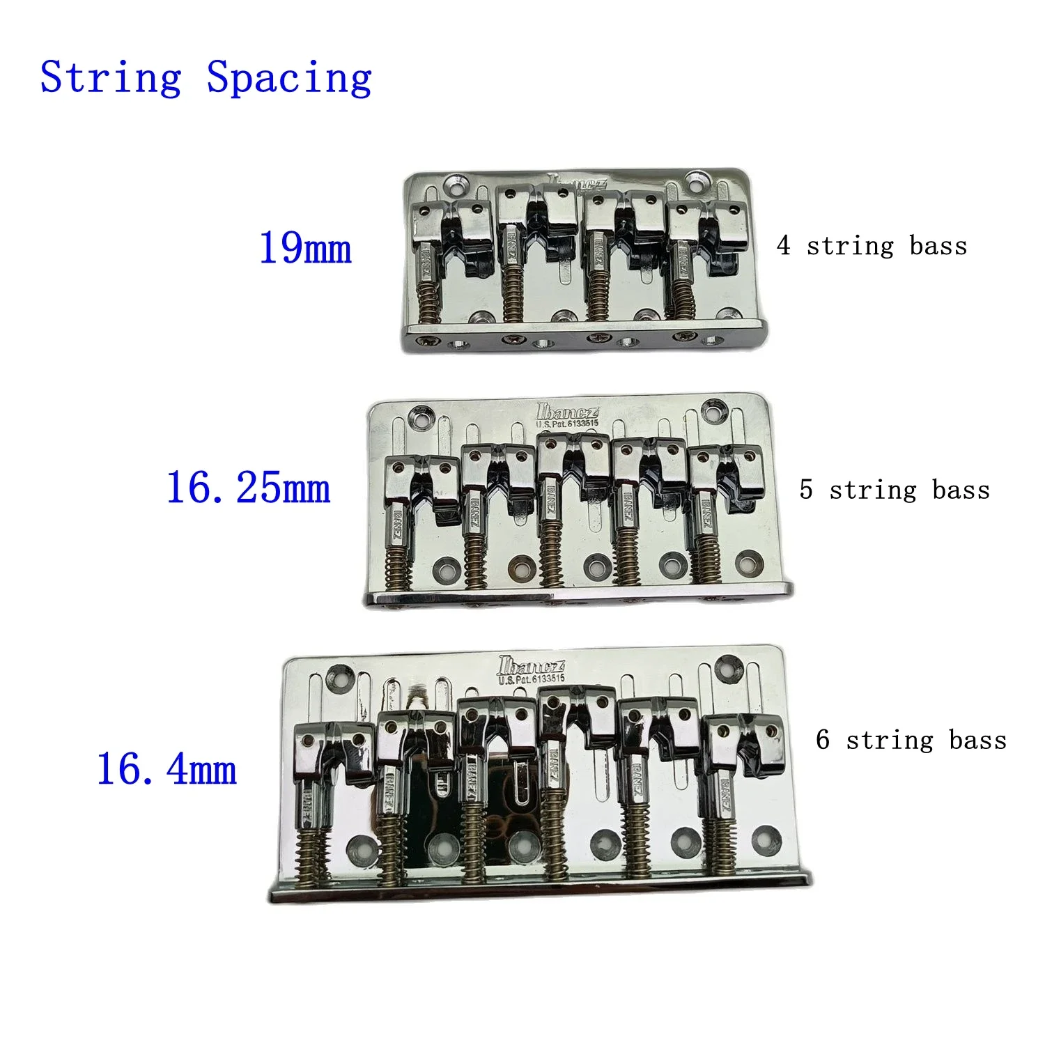 Upgraded Bass bridge for Available 4 String/5 String/6 String Jazz Bass Chrome Professional Guitar Parts