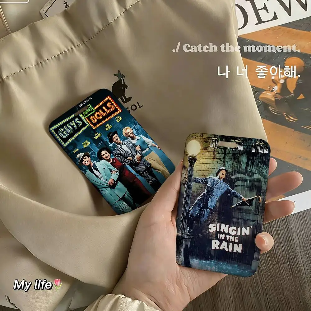 Classic Science Fiction Film Poster I-Inception ID Card Holders Lanyards Girls Door Card Case Hanging Rope Women Badge Holder