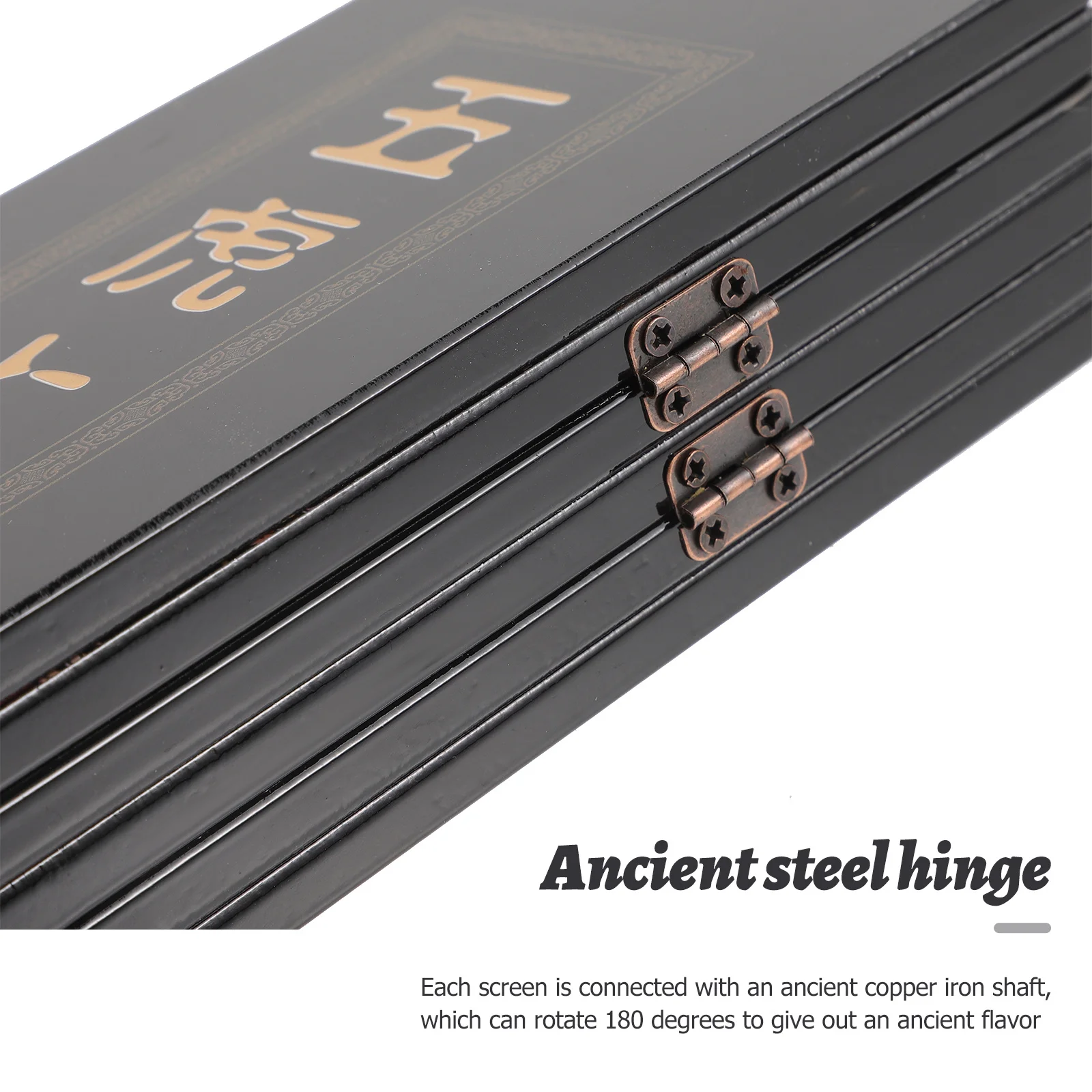 

Small Folding Panel Screen Wooden Chinese Style Decoration for Room Desktop National Art Craft Home Elegant Divider Gift