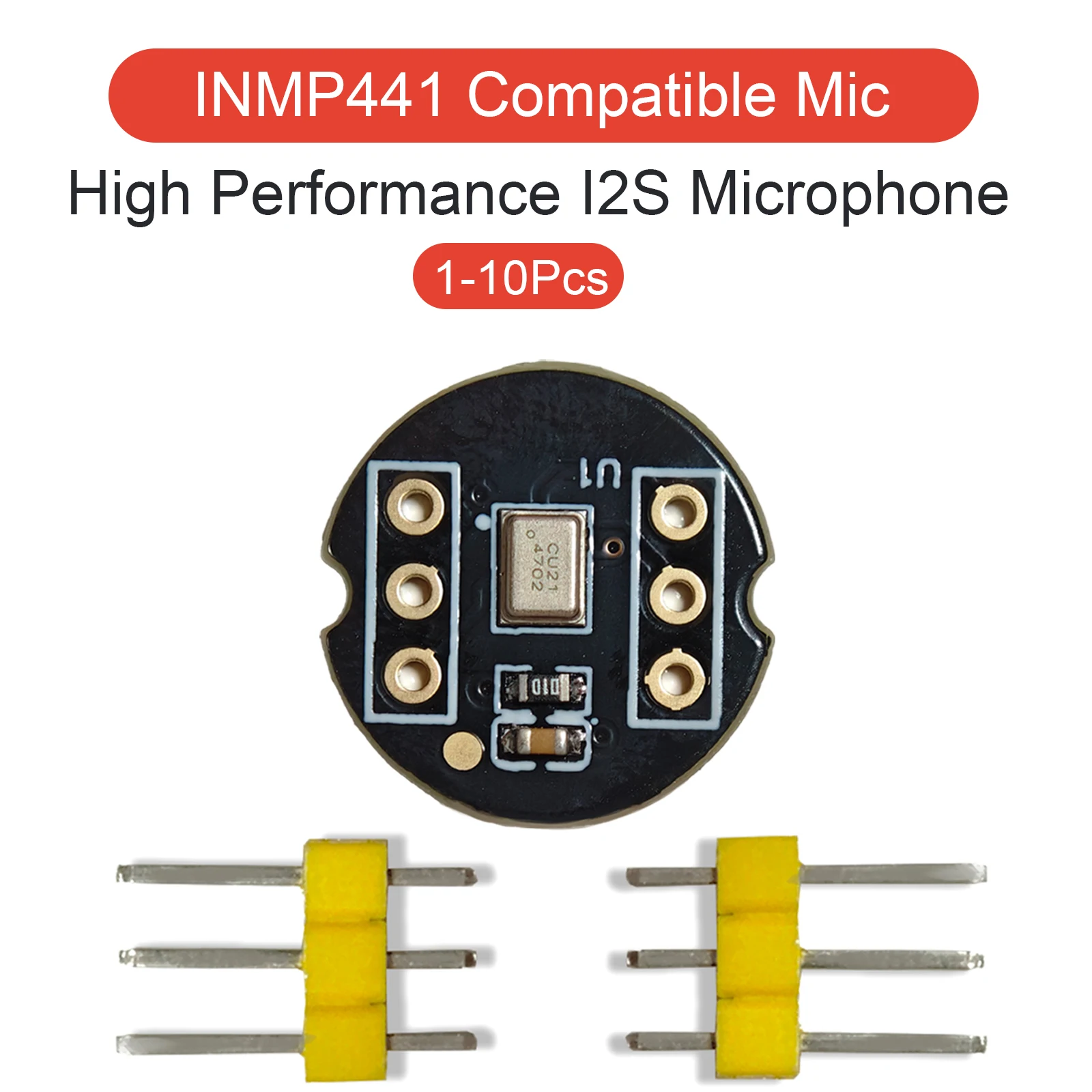 MS3625 Microphone Module I2S Omnidirectional MEMS 24-bit Digital Compatible INMP441 Low Power ESP32 Audio Board High Precision