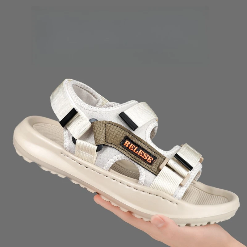 

Летние мужские сандалии больших размеров 2026 года, нескользящие, прочные, с мягкой подошвой, спортивные аквашузы для вождения и активного отдыха