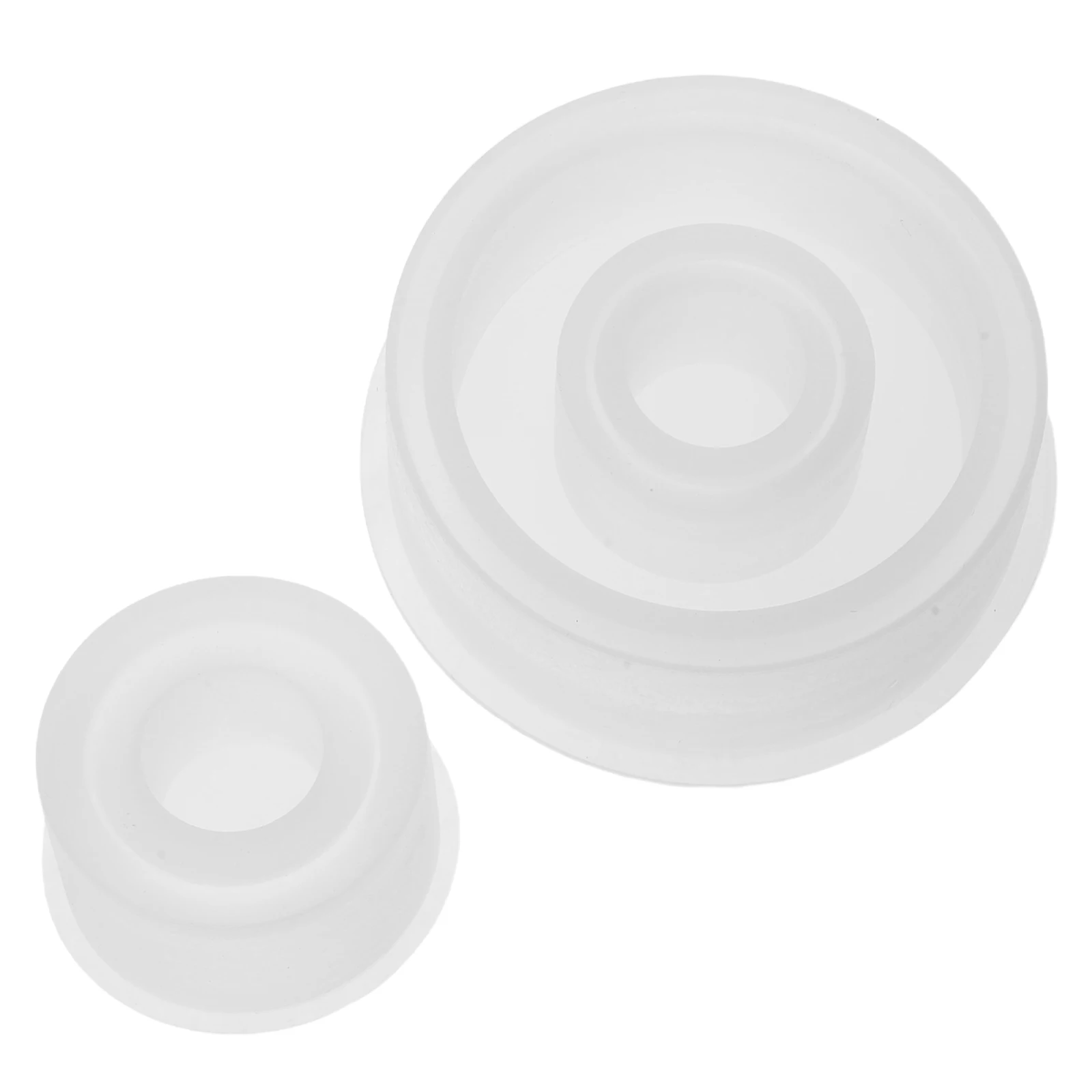 

2Pcs Silicone Resin Molds Round Holder Casting Mold Easy Release Pillar Tealight Wax Epoxy Resin Craft Supplies
