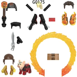 The Action Figures Dog Portal Weapons Pants Hair Parts Model Blocks MOC Bricks Set Gifts Toys For Children G0175