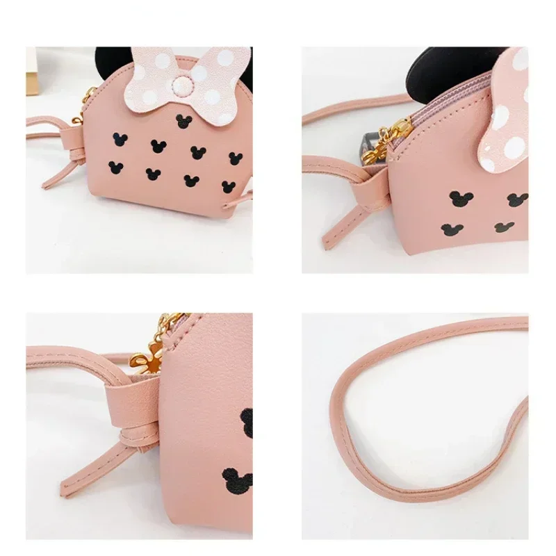 Porte-monnaie princesse Kawaii pour filles, sac à bandoulière, portefeuille pour enfants, sac à monnaie, nœud de dessin animé mignon, sacs latéraux pour enfants, sac initié Bowvétérans t