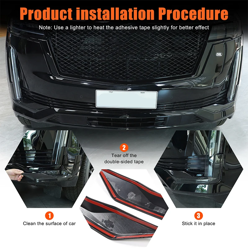 

For Cadillac Escalade/T1SC 2021 2022 2023 Decorative strips of the front bumper front bumper decoration accessories