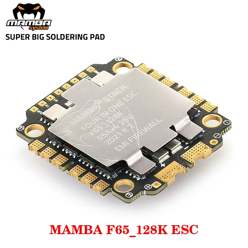 DIATONE MAMBA F55 / F65_128K BLHeli_32 4in1 ESC Dshot 300-600-1200 Installation 30.5x30.5mm / M3 4-6S for RC FPV Racing Drone - image 1 of 4