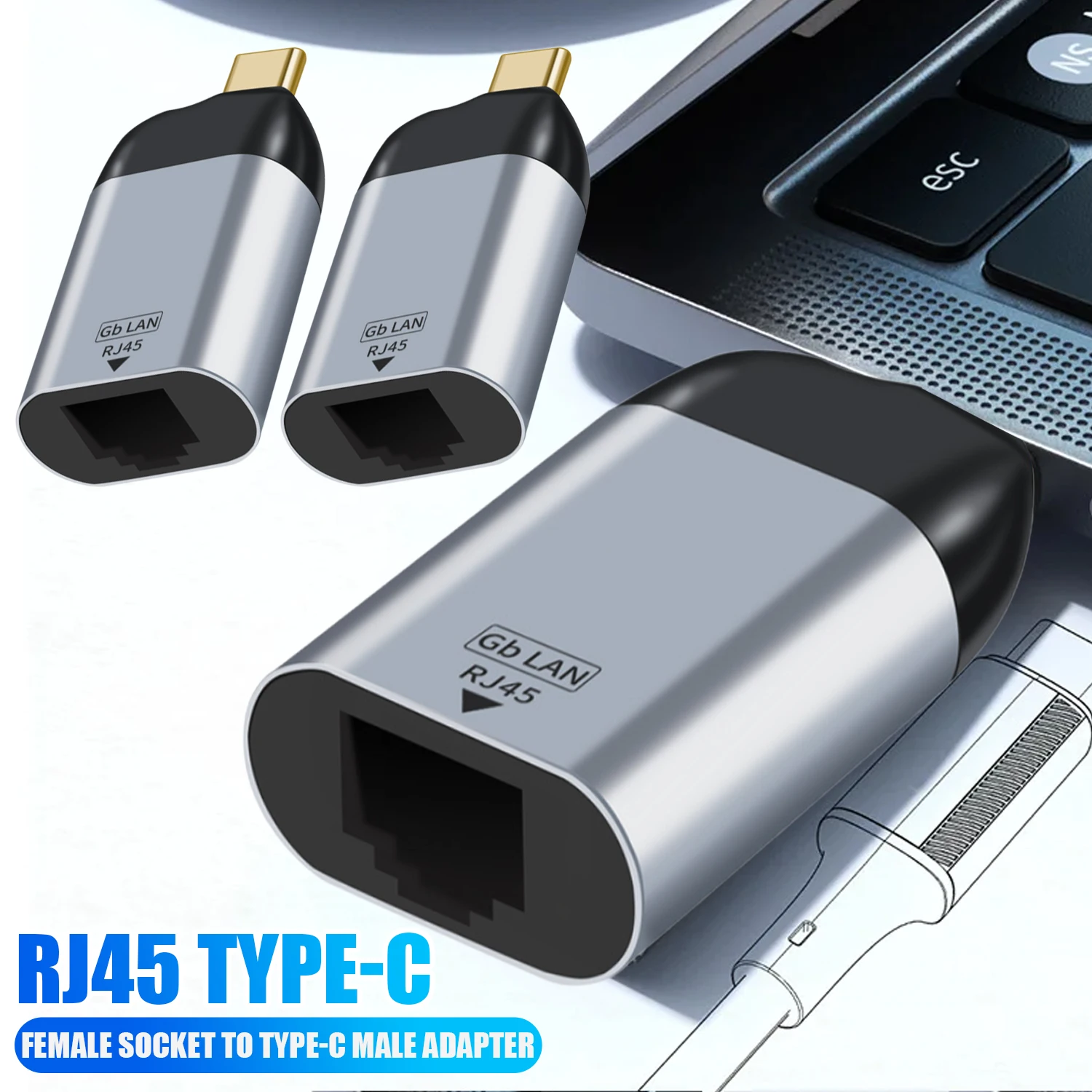 RJ45 Female To Type…