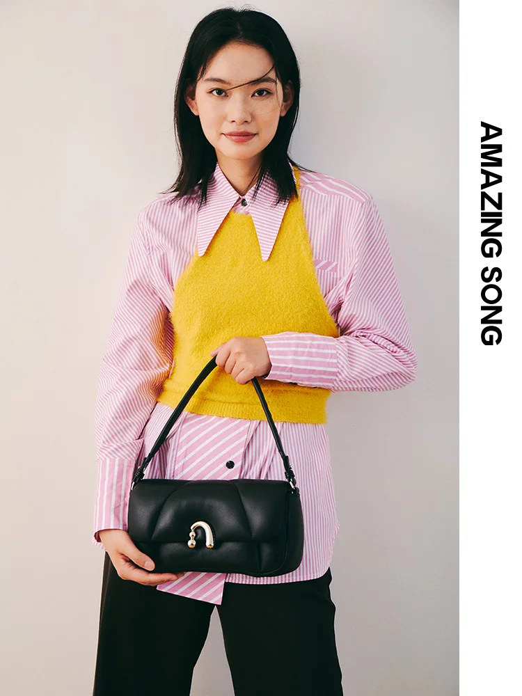 Amazing Song Alpha Bag Shoulder Bag Sheep Leather