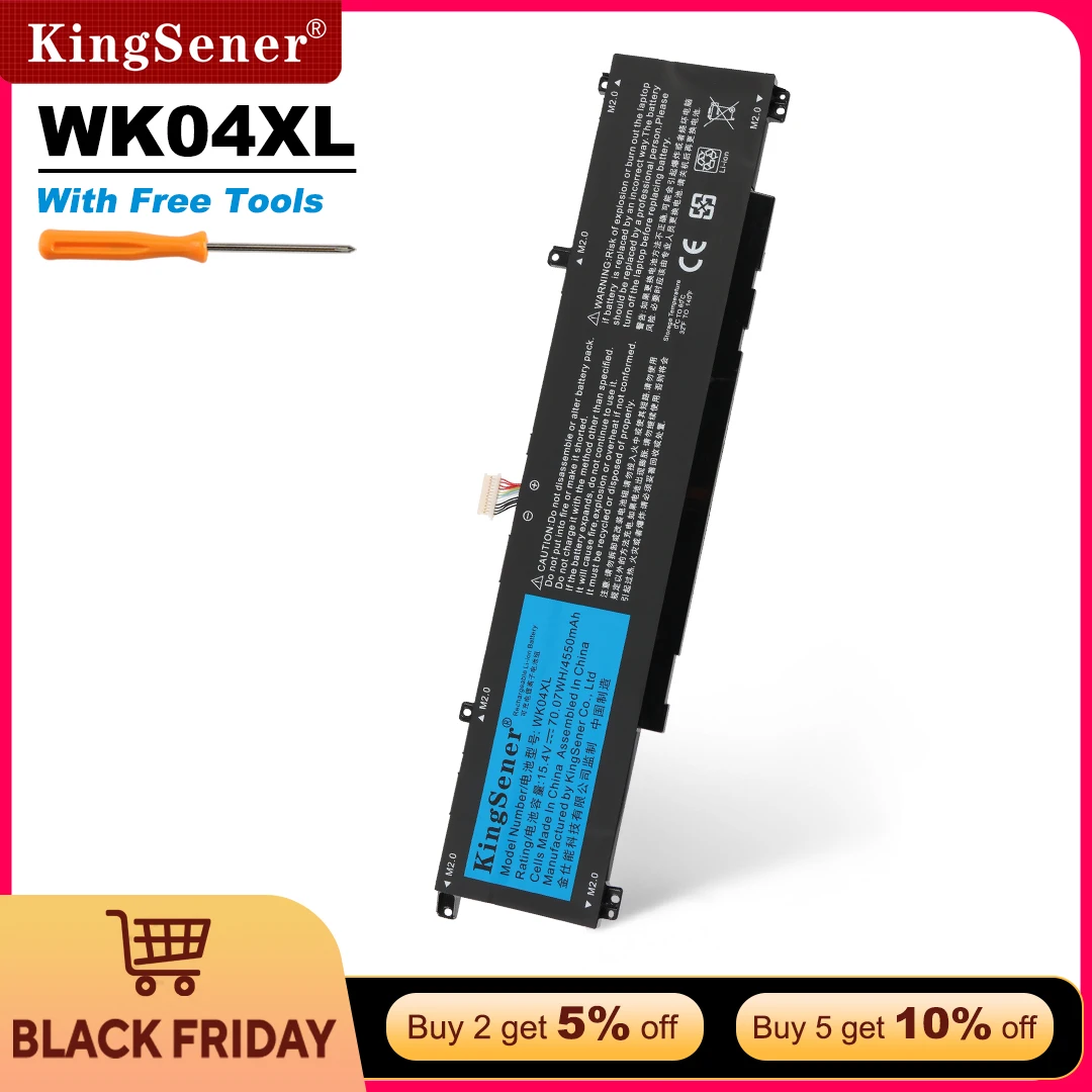 

KingSener WK04XL 70.07Wh Battery for HP Victus 16-D 16-E M38822-171 M39179-005 M38822-AC1 HSTNN-IB9V HSTNN-OB2C TPN-Q265 Q266