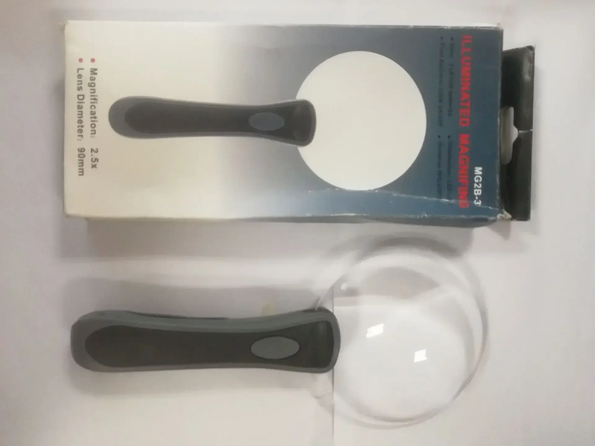 Magnifying Glasses with Led Lights 2.5X Magnifier 90mm Frameless Lamp Illuminated Loupe Helping Hand Soldering Solder Clamp