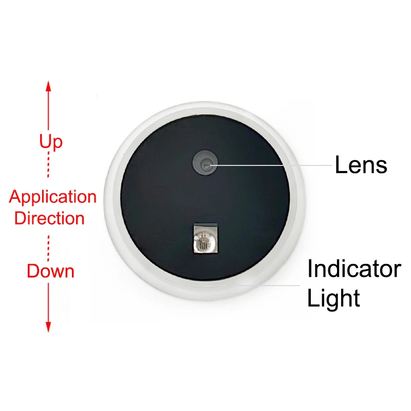 FP001S-White DC3.3V Facial Recognition Module USB UART Single Lens Scanner With Round Indicator Light For Arduino Access System view 3