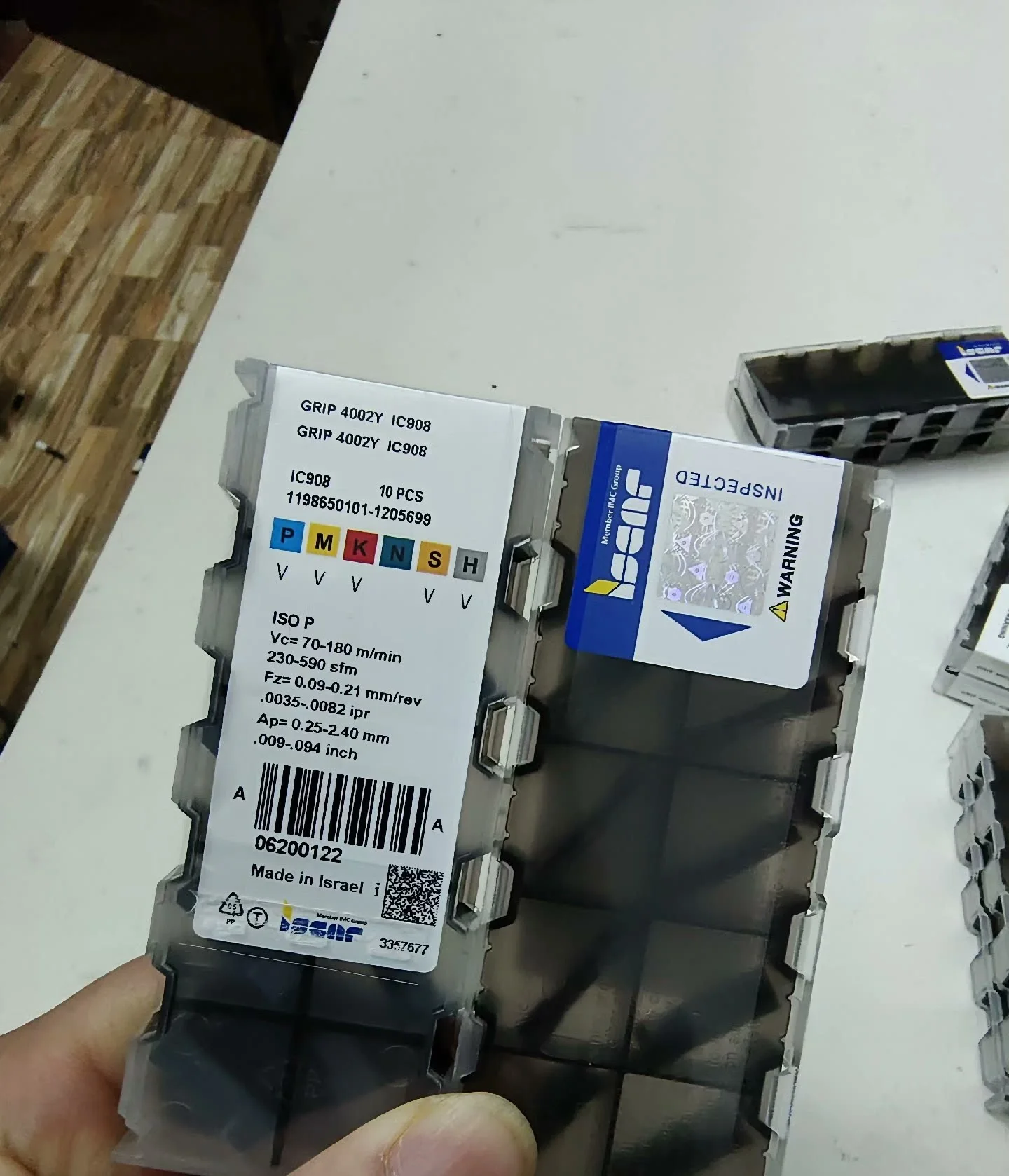 

Hard alloy cutting blades GRIP 4002Y IC807