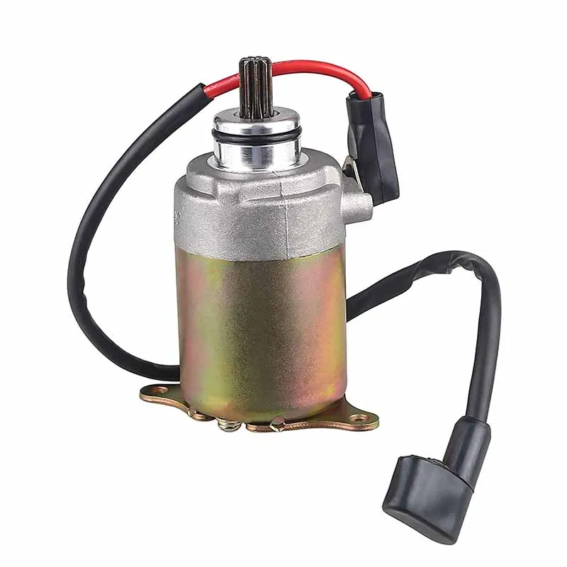 GY6 125cc 150cc Starter Motor with Wire Cable Compatible Go Karts ATV Scooter Moped Dune Buggys Quad 4 Wheelers Engine Parts