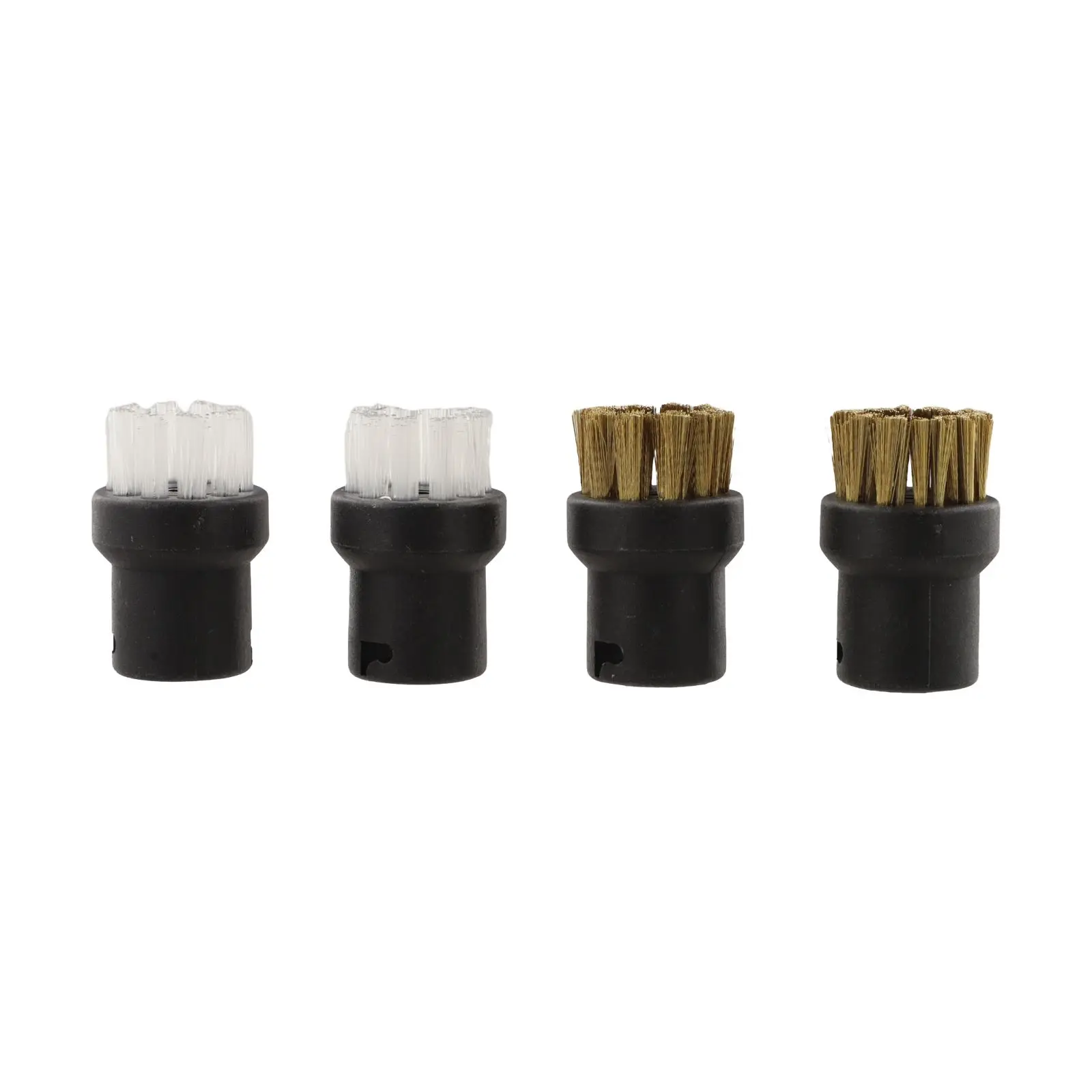 Round Brush Set for Karcher For series Steam Cleaner Accessories with Extension for Larger Cleaning Area Coverage