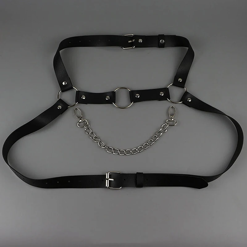 Men's Fun Sexual Chest Leather Harness Belts Hipster Men's Strap Chest Strap Men's Strap Leather Harness Clothing Accessories