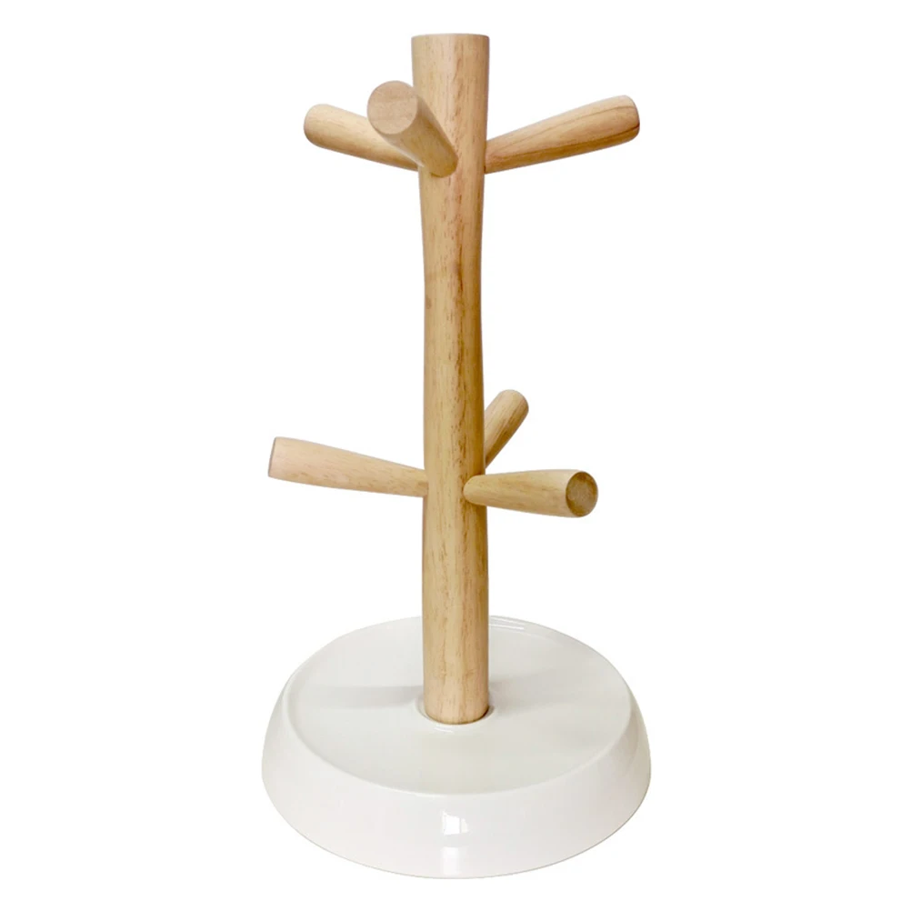 

Cup Holder Coffee Storage Rack Home Shelf Mug Multiple Cups Hanger Ceramic Wood ganizer Nordic Style Practical Design Modern