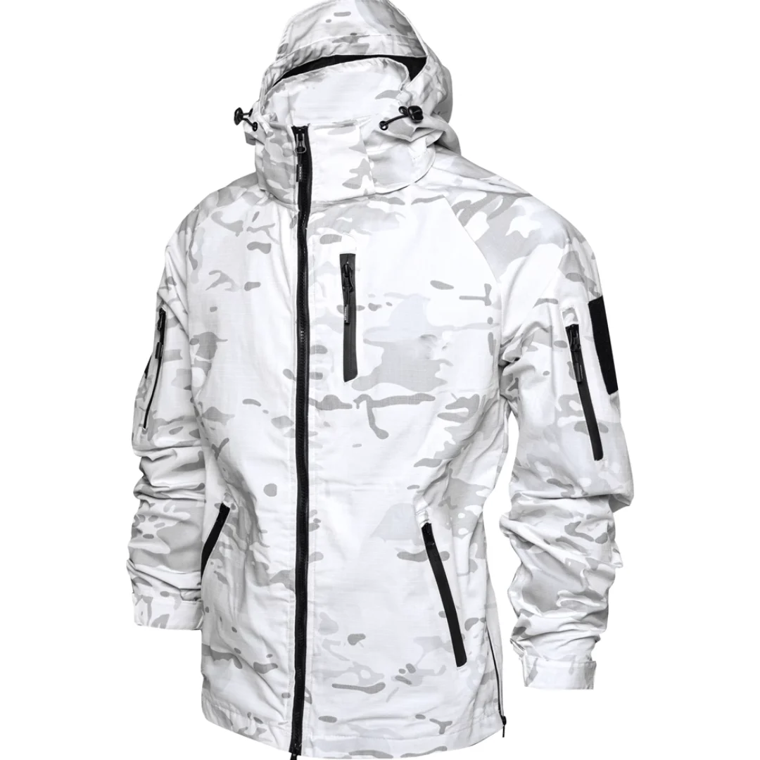 MCAP Snow Camouflage White Coat Tactical Coat Spring And Autumn Thin Commuter Outdoor Jacket