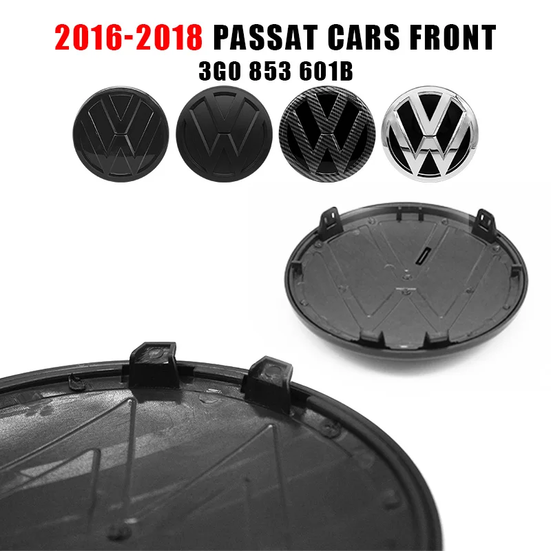 2pcs Car Front Grill Badge/Rear Emblem Lid Covers Logo Sticker For For Volkswagen VW PASSAT B6 B7 B8 ﻿2011-2015 2016-2018