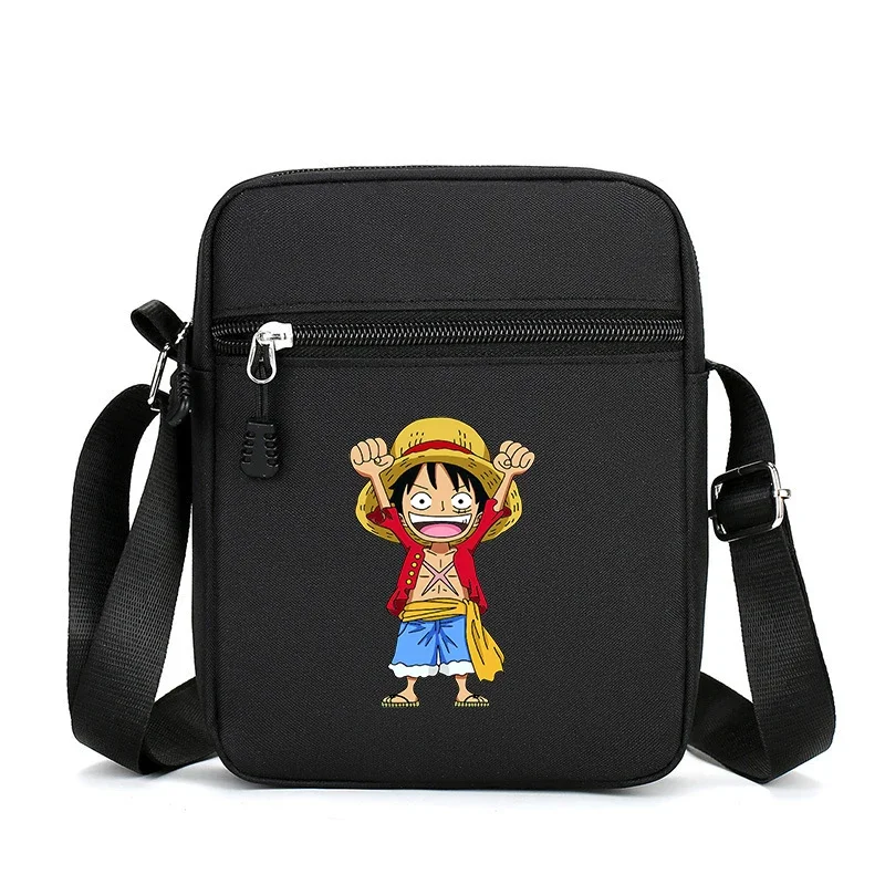 One Piece Luffy Shoulder Bag for Men Anime Crossbody Bags Boy Girl Kawaii Canvas Square Messager Women Travel Sport Gift