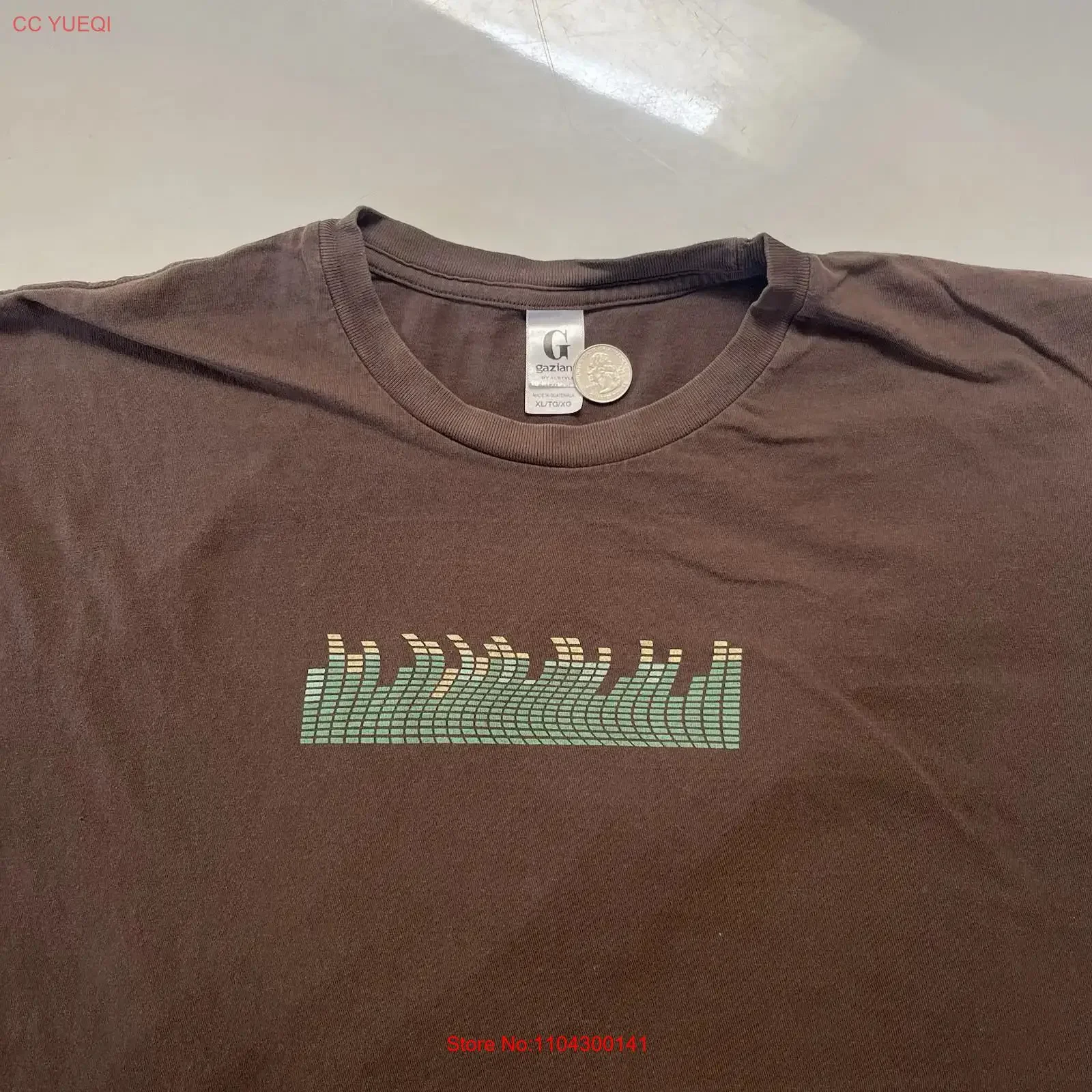 Vintage Wells Fargo T Shirt XL Brown 8 bit vintage Washed Top For Everyday Wear Comfortable Stylish Breathable Slightly Unisex