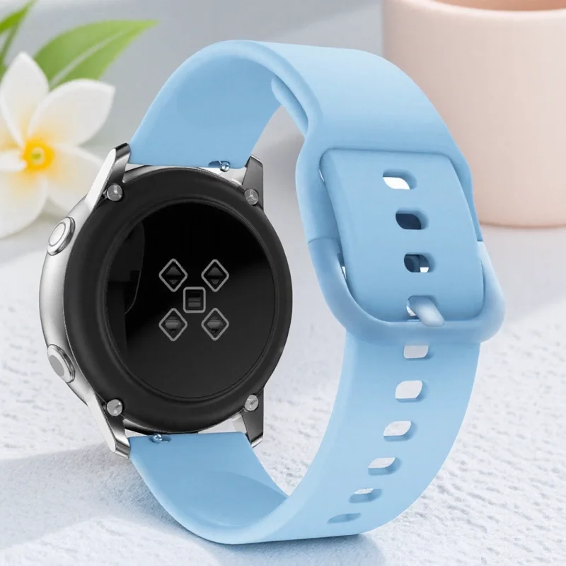 الرياضة 20 مللي متر سيليكون الفرقة لساعة سامسونج جالاكسي 7/6/5/4 40 44 مللي متر حزام لهواوي GT 2 42 مللي متر/Amazfit GTS الرجال النساء سوار