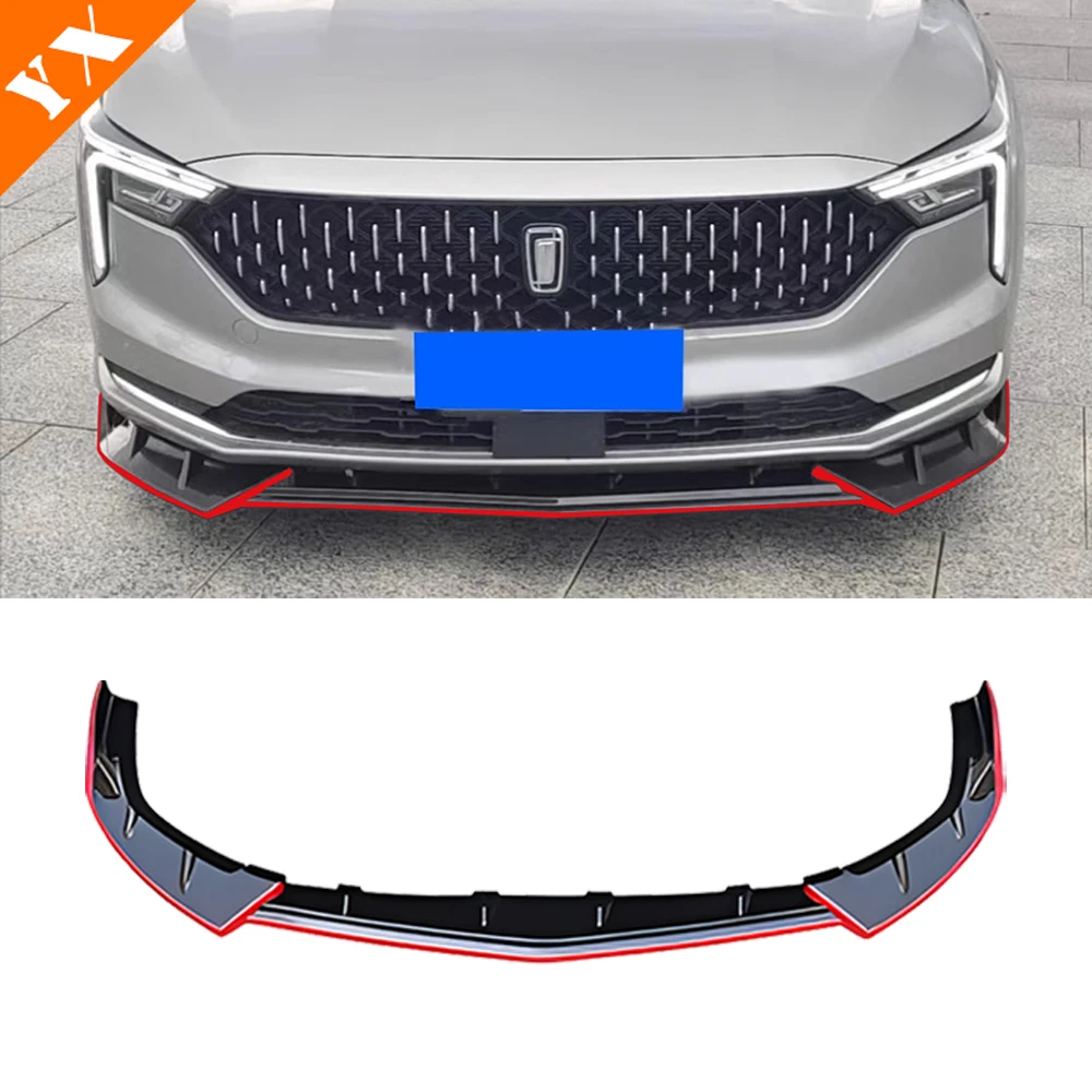 For Bestune B70 3 2021-2023 Accessories Carbon Black Trim Car Front Shovel Front Lip Front Bumper Rear Wind Protector Anti Hit