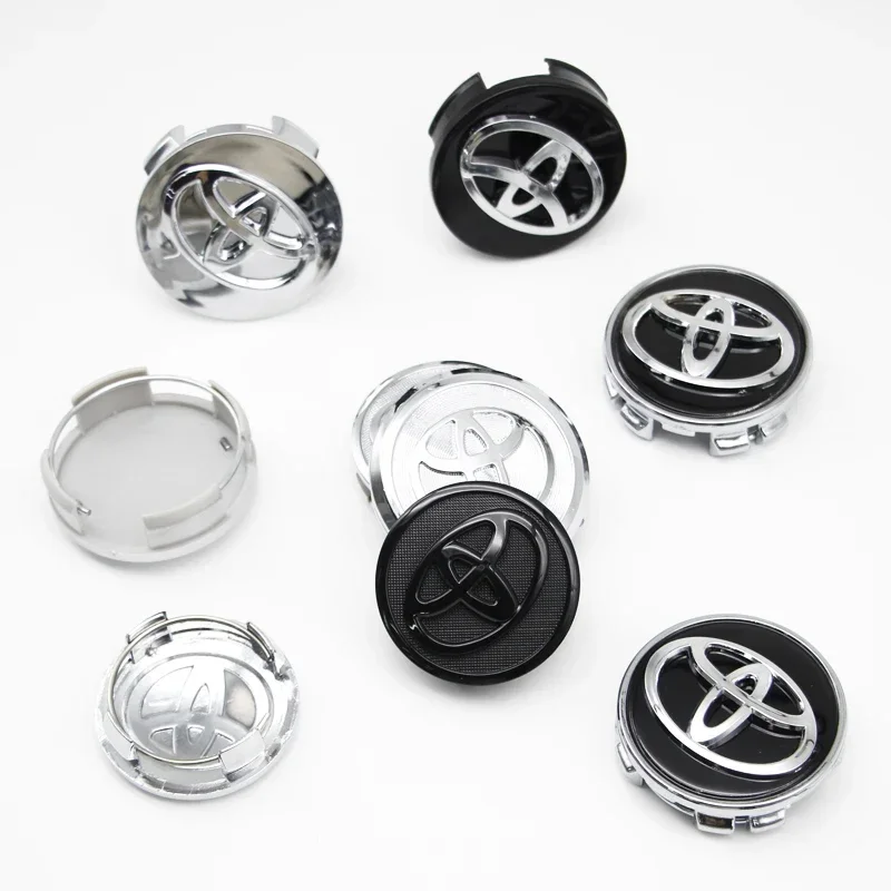 4pcs 57mm/62mm Car Tyre Wheel Center Hub Cap Badge Logo Rim Emblem For Toyota Corolla Camry Yaris CHR Rav4 Auris Verso Avalon