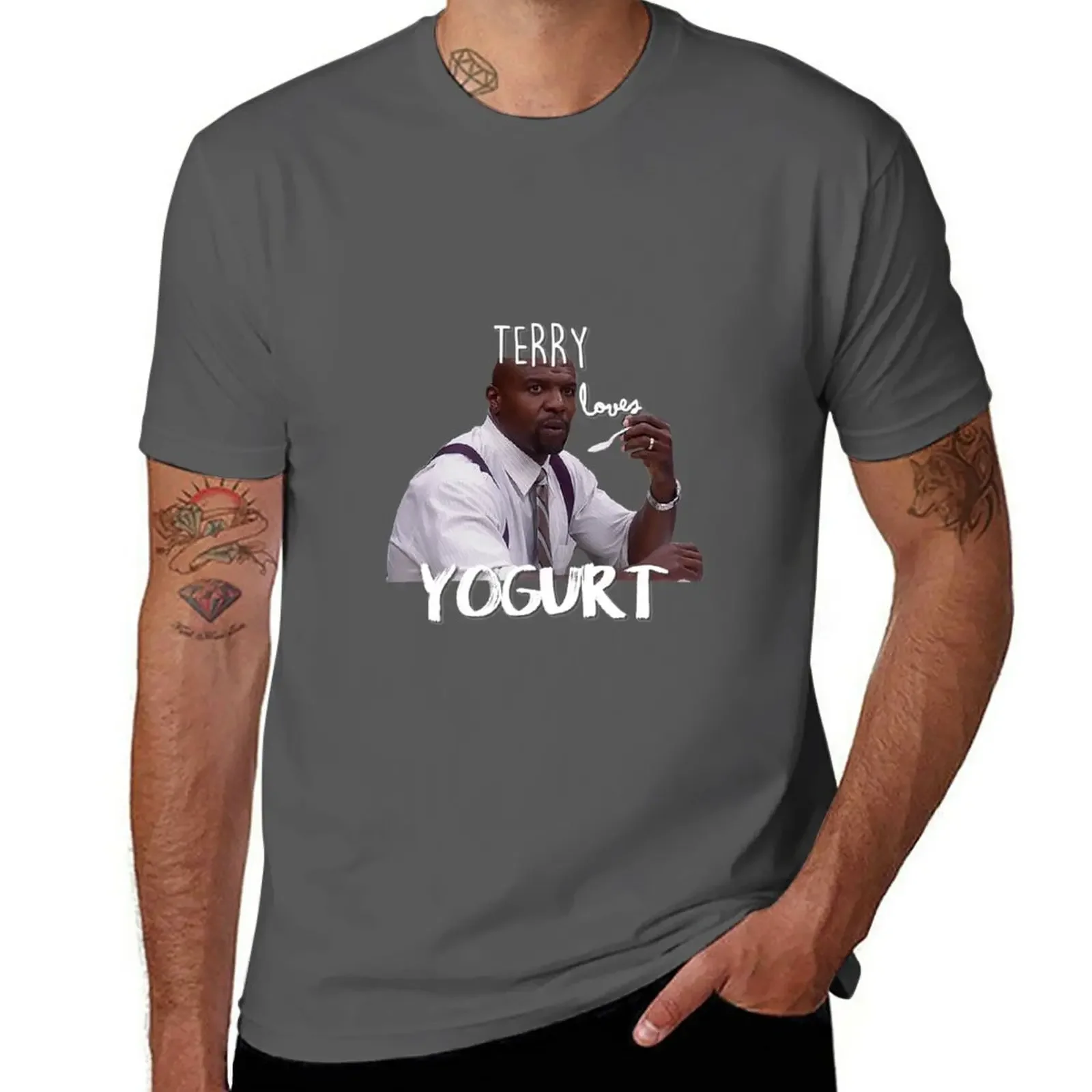 Terry LOVES yogurt! T-Shirt Short sleeve tee shirts graphic tees funny t shirts for men