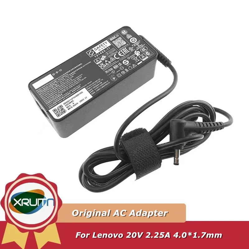 

Original ADLX45NDC3A 20V 2.25A 4.0*1.7mm 45W AC Adapter Notebook Charger For Lenovo yoga 310 510 520 miix Air 12 13 Ideapad 100