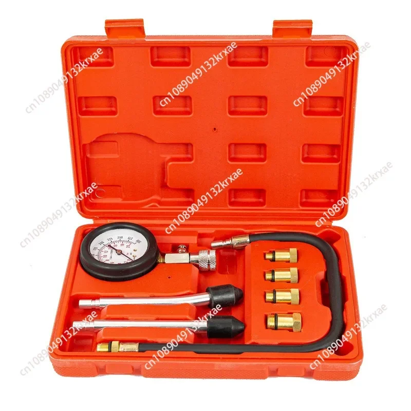 8 Pcs Petrol Engine Compression Cylinder Pressure Tester Gauge M10 M12 M14 M18 Auto Truck Car 0-300 psi SK1031