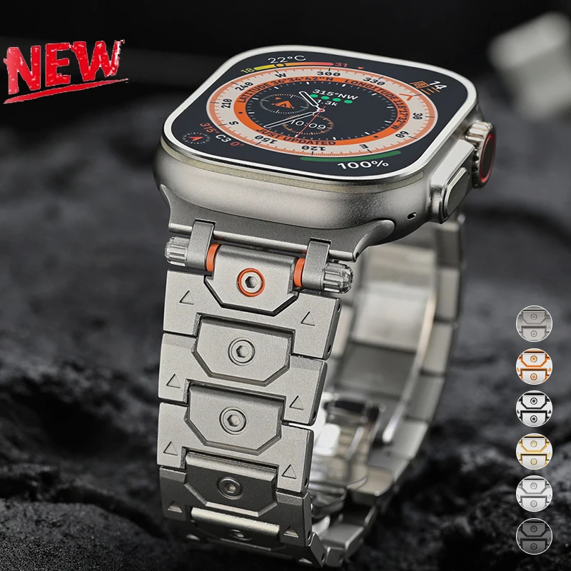 Edelstahl-Armband für Apple Watch Ultra 49mm 11 10 42mm 46mm 9 8 7 45mm 41mm Metall-Armband für Watch 6 5 4 SE3 44mm 40mm