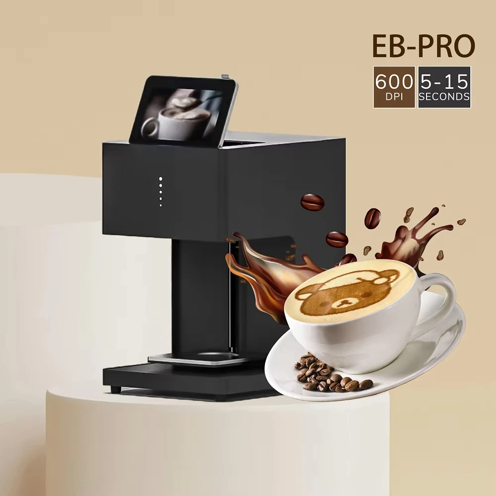 Professional Coffee Printer 600DPI Edible Inkjet Food Printer for Latte Art Cake Beer Production Marker