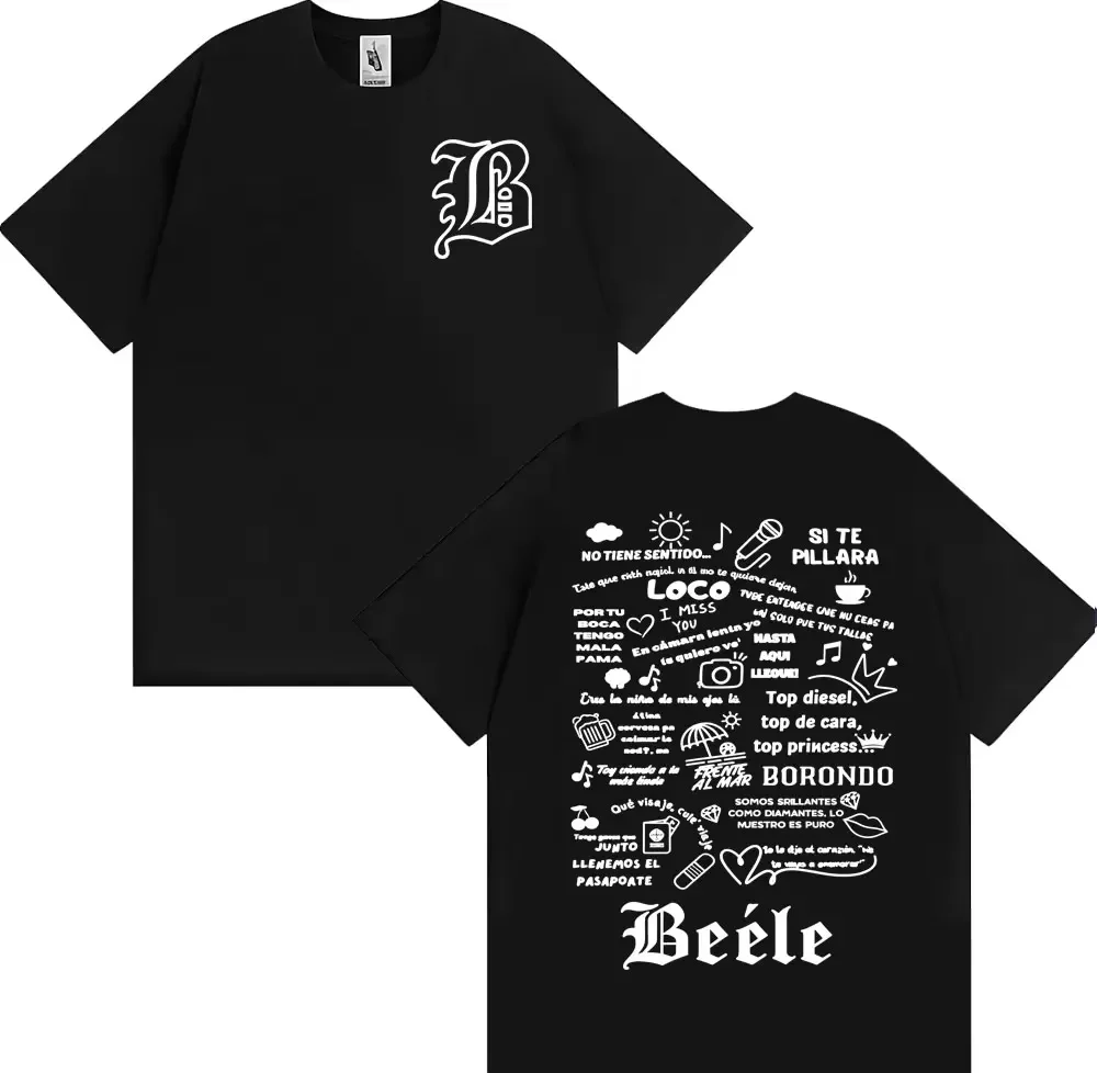 2026 New Hip Hop Tour Graphic T-shirt, Retro Music Inspired Print, Unisex Short Sleeve Harajuku Street Top