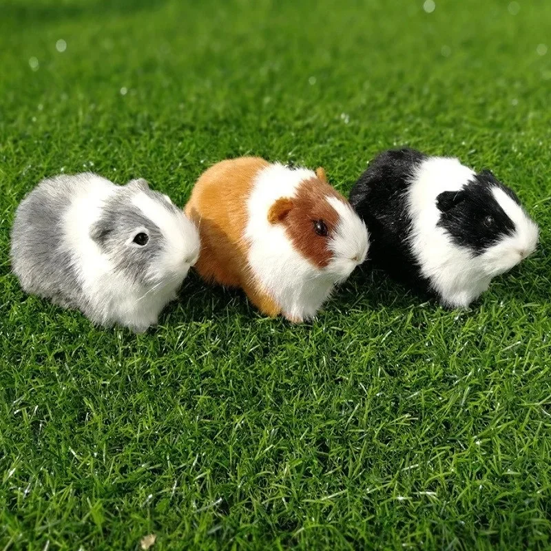 Realistische Hamsterfiguren, Plüschtiere, lebensechte Meerschweinchen-weiche Stofftierfigur für Kinder, Geburtstagsgeschenk