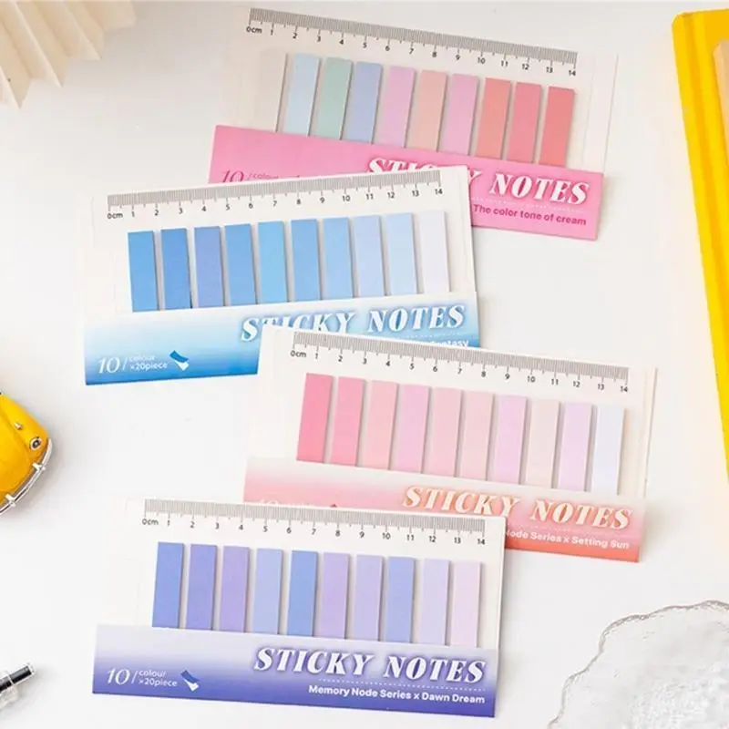 D08B 200pcs ملونة الفهرس الملصق القابل للكتابة #5