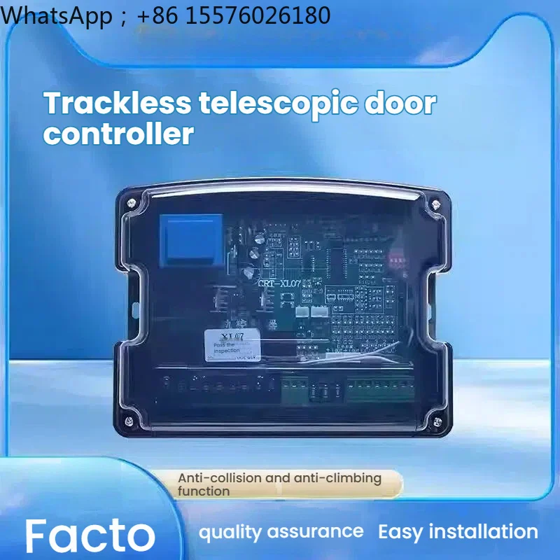 Electric gate controller for trackless telescopic gates, dual-motor controller for sliding gates, universal remote control acces