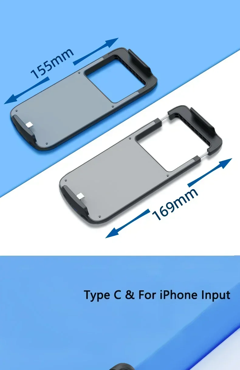 Универсальный чехол для зарядного устройства с быстрой зарядкой 10000 мАч для IPhone Samsung Xiaomi Huawei Oneplus Sony LG Power Bank, чехол для зарядки