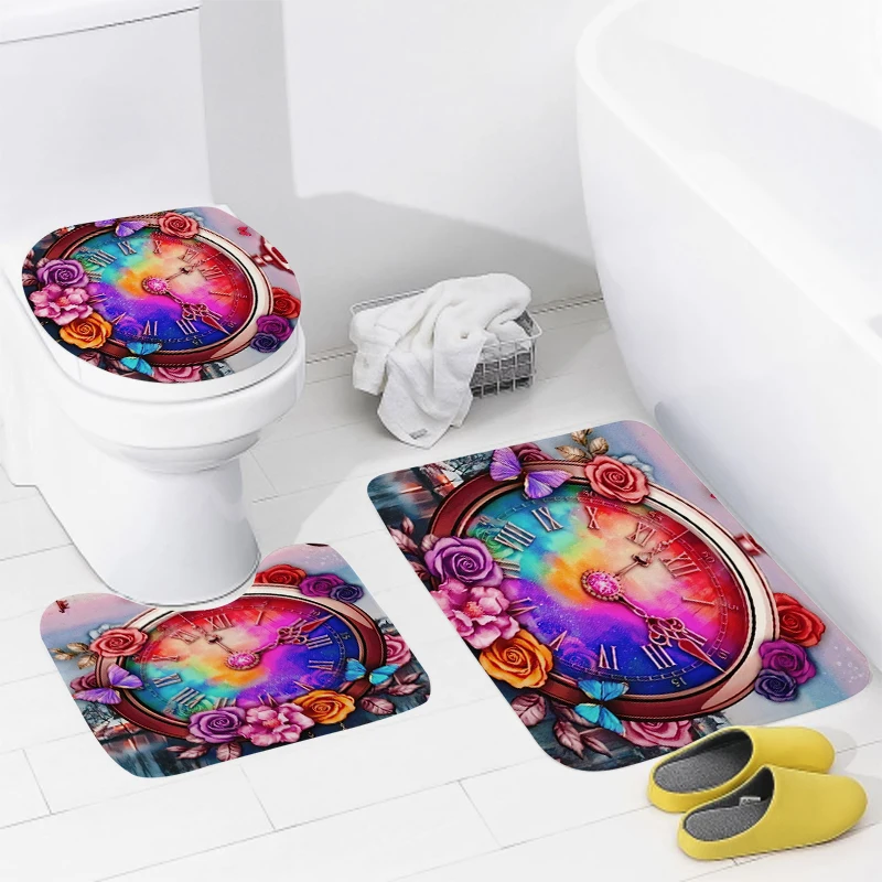 home bathroom floor mats Modern Nordic style Bath Foot mat modern bathroom accessories rug Toilet mat Bathtub anti-slip carpet