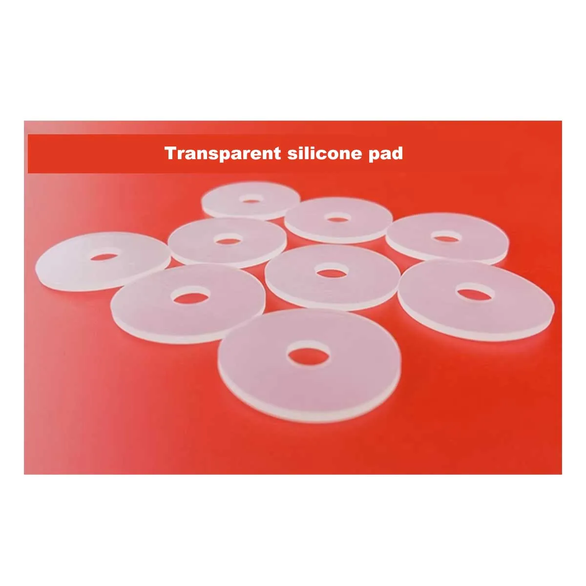 Silicone Flat Gasket/Water Pipe Skin, Water Meter Sealing Gasket/Inner Diameter 15-18mm