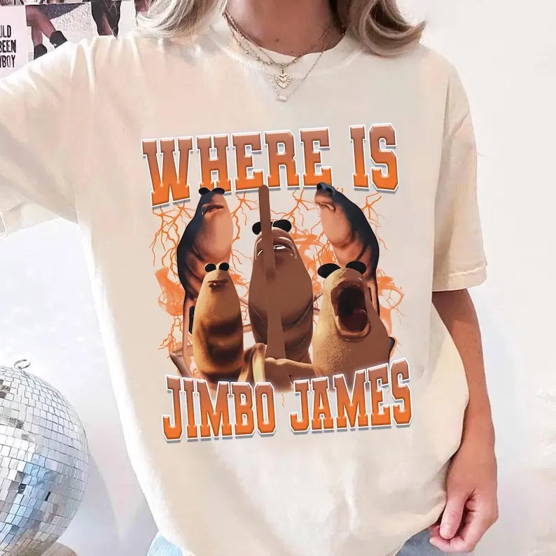 Marcus The Worm Where Is Jimbo James Shirt Funny Meme Tee Viral Internet Humor Top Weirdcore Graphic Trendy Gift Idea Streetwear