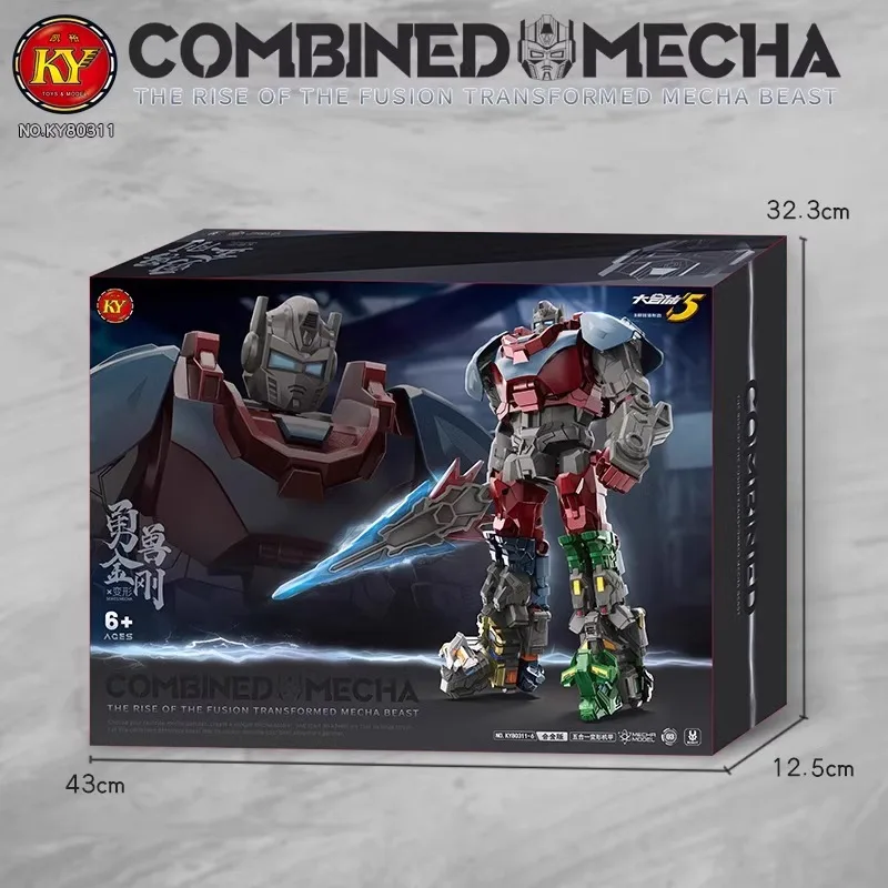 Kinderspeelgoed grote legering vervorming speelgoedrobot kinderen dappere beest combinatie vijf-in-één set model