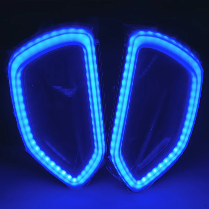 12V MISUN Flow Series Dream Color Chasing LED Grill Snorkel Halo Kit for Charger Headlight RGB Light
