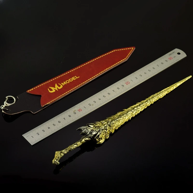 Eldenn Dragon King Rock sword weapons Model Game Peripherals Toy Knife Leather Case Version Metal Crafts Ornaments Gifts for Boy