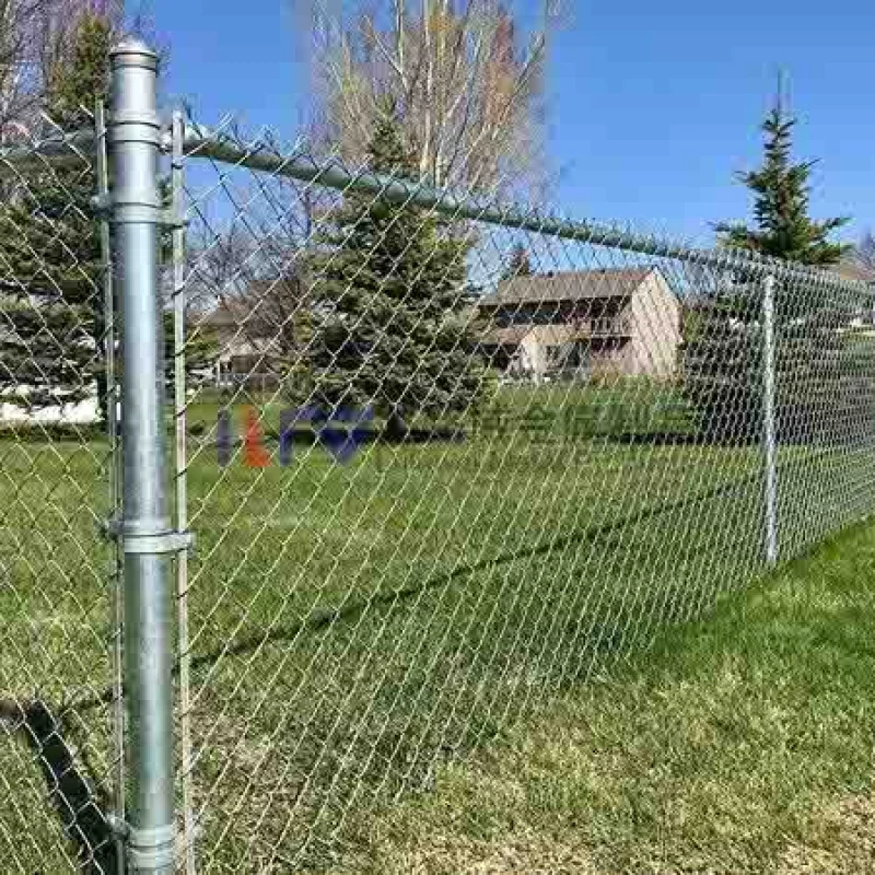 Cerca de malha de arame 3d com elo de corrente de metal galvanizado para estádio de campo comercial personalizado