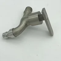 1pcs304 stainless steel faucet, washing machine connection faucet, home kitchen bathroom stainless steel faucet, outdoor garden 5