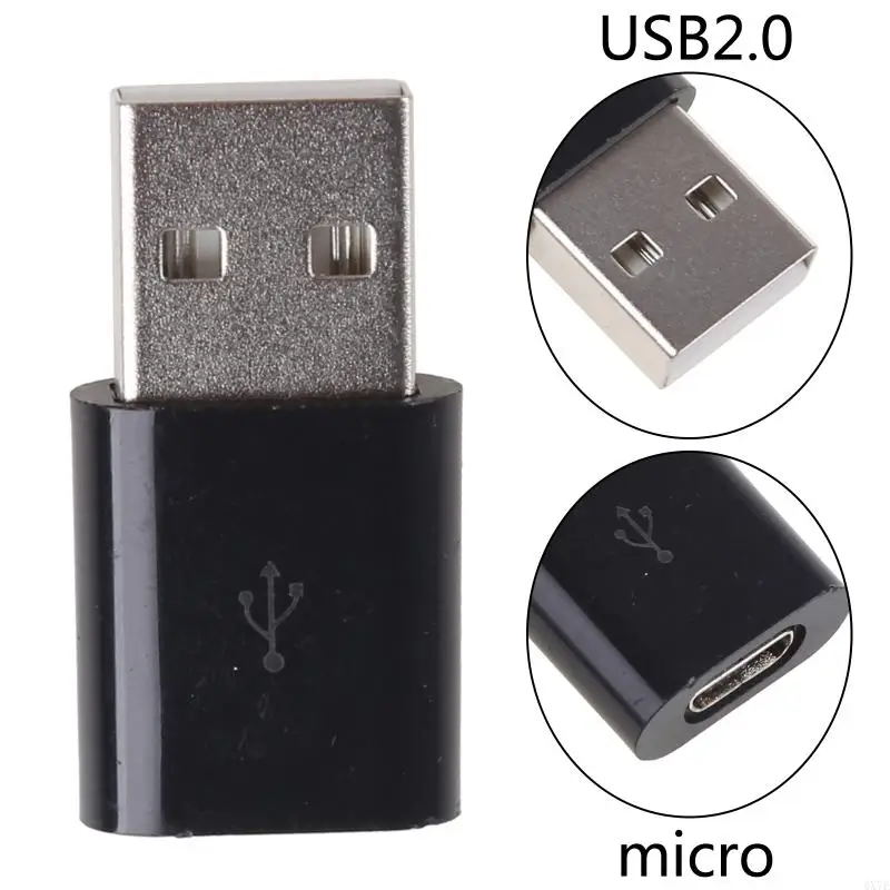 

4X7E USB2.0 Male to Micro USB Female Converter Male To Micro Adapter For Oneplus for Macbook Micro USB Fan Card Reader