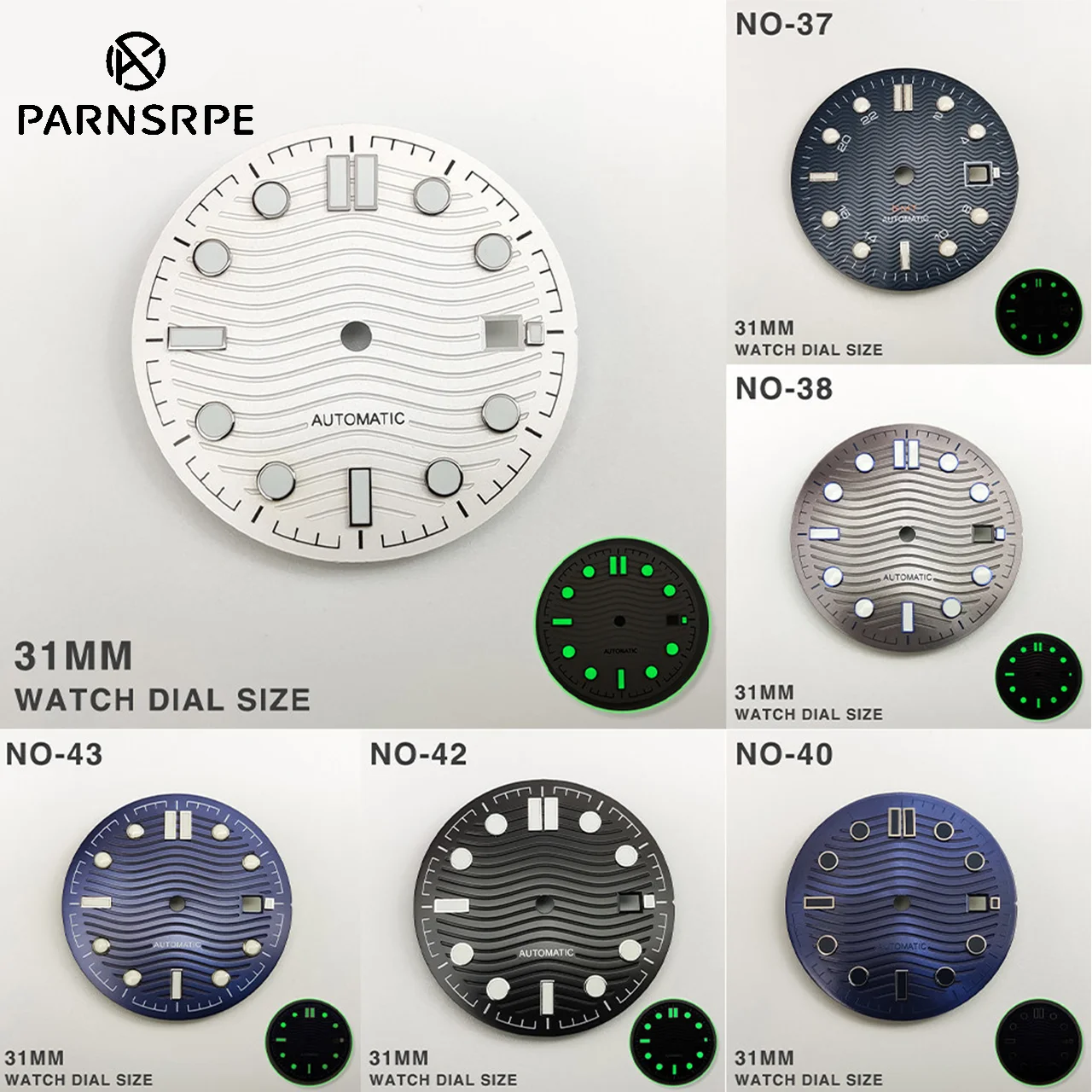 

Aftermarket Diver Watch Accessories 31mm Seamaster300 Look Luminous Watch Face Durable Spare Parts Fit 8215 2836 Movement