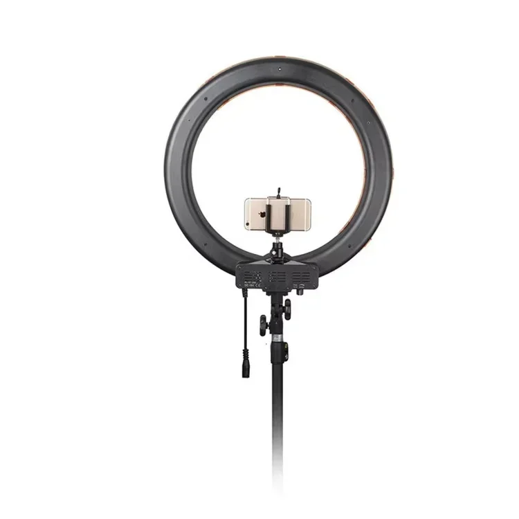

NEW top RL-18 DSLR camera photo ring light 55w vibration led flash lights LED 55W Portable Selfie light with tripod carry bag