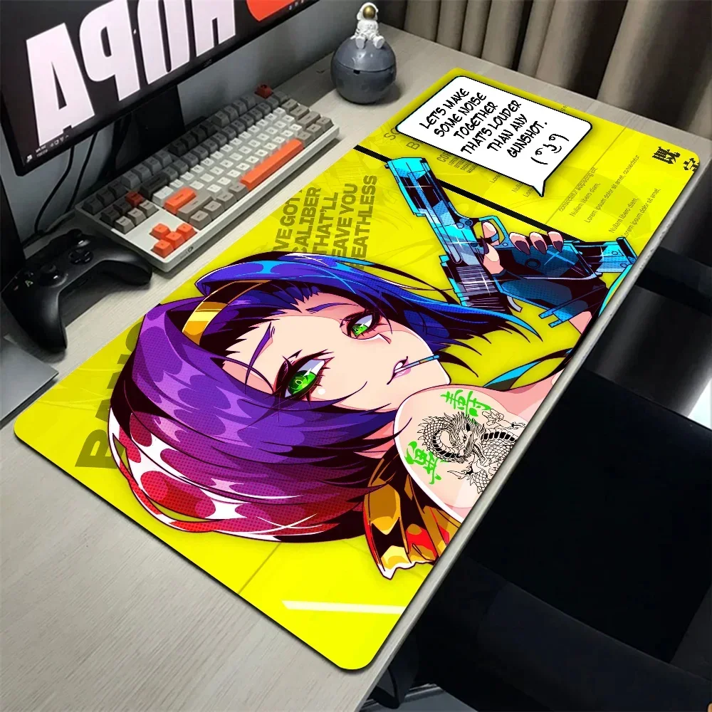 1pc Anime Girl Hentai Faye Valentine Cowboy Bebop Mouse Mat Desk Mat With Pad Gaming Accessories Prime Gaming XXL